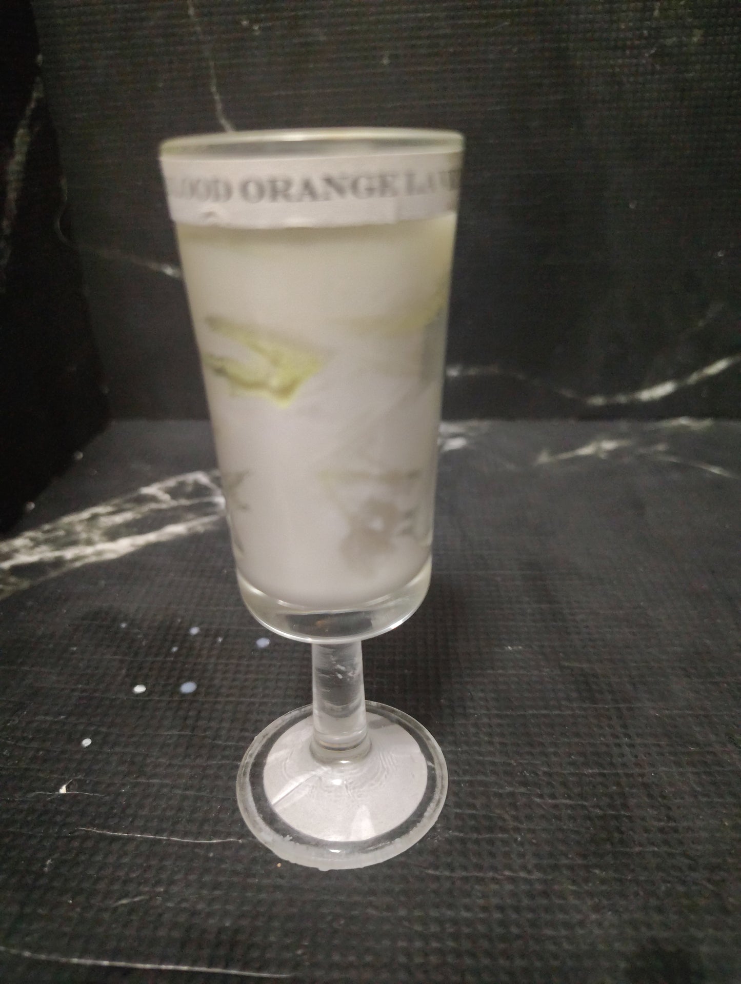 Blood Orange Lavender Glow in the Dark Candle