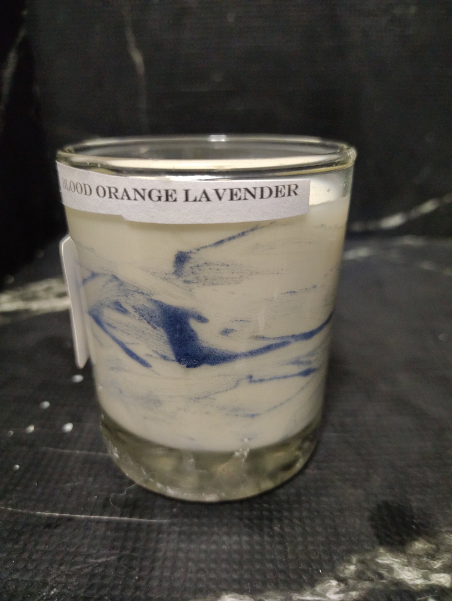 Blood Orange Lavender Glow in the Dark Candle