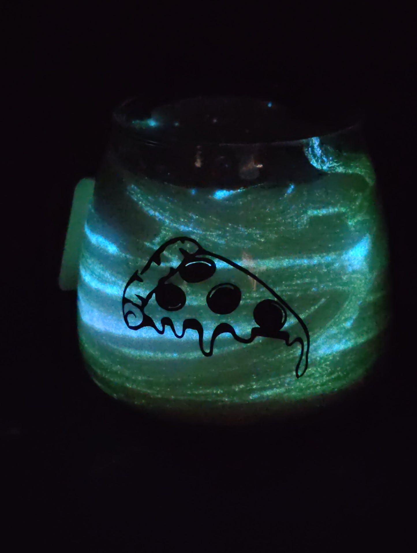 Pepperoni Pizza Glow in the Dark Candle