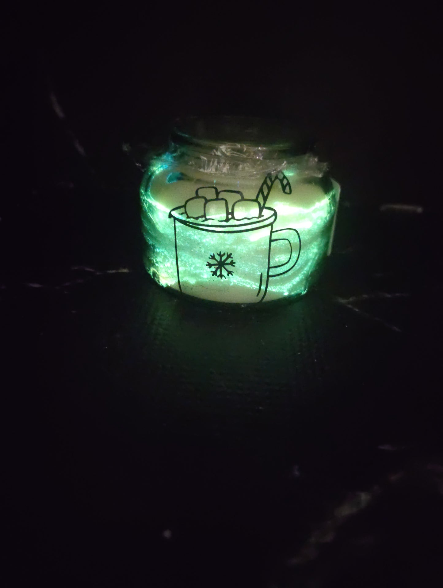 Hot Cocoa Glow in the Dark Candle