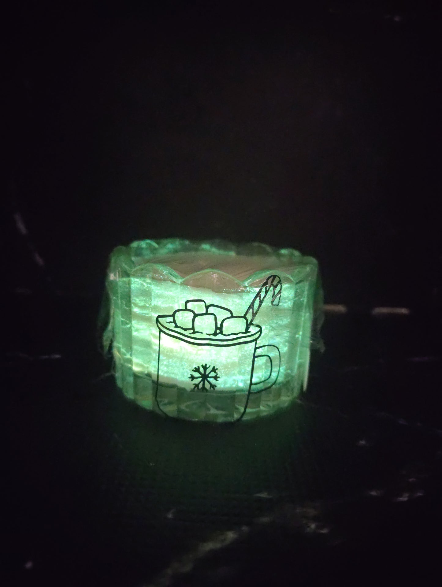 Hot Cocoa Glow in the Dark Candle